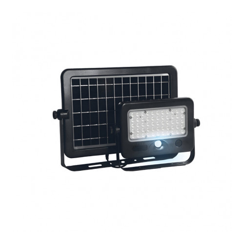 REFLECTOR SOLAR PORTATIL CON CARGA PARA USB SENSOR DE MOV.10W 3000K